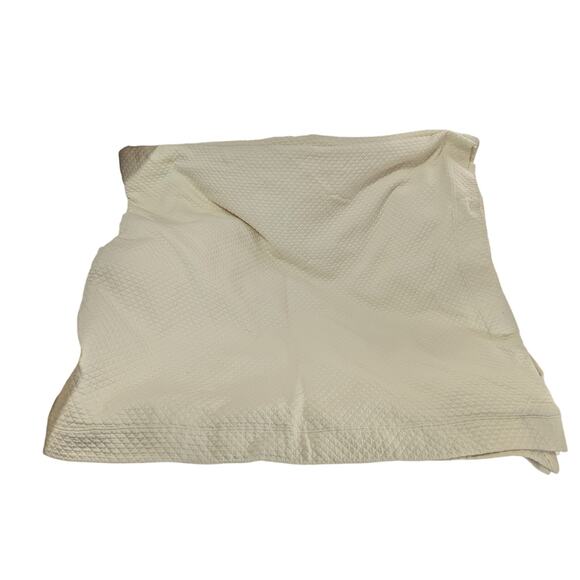 WEST POINT STEVENS! SET! SUPERB CREAM MINI WAFFLED DUVET COVER & BEDSKIRT! FL/QN - Picture 5 of 16